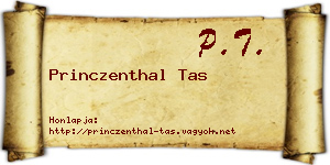 Princzenthal Tas névjegykártya
